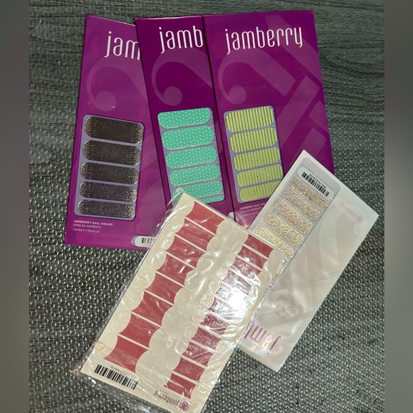 Jamberry nail strips, 5 brand new, never opened packages - Picture 1 of 1
